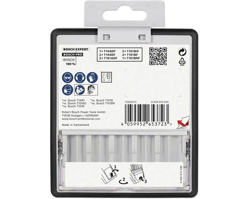 Jeu de lames de scie sauteuse Bosch Expert
