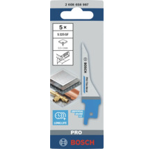 Bosch S 325 GF Lame de scie sauteuse pour tôle fine, 5 pièces