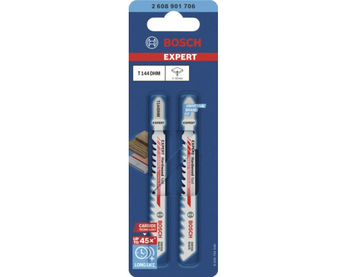 Lames de scie sauteuse Bosch Expert T 144 DHM en set