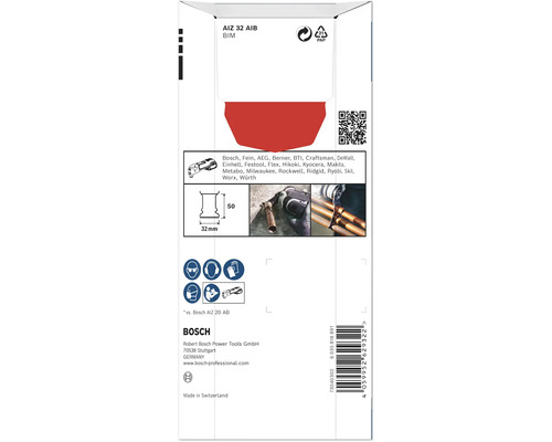 Emballage de lame de scie Bosch AIZ 32 AIB BIM