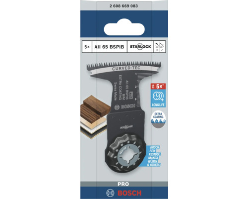 Bosch All 65 BSPIB Lame de scie Starlock pour bois, lot de 5