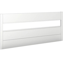 Sichtschutz biohort für Hochbeet 4x1 m mit AG silber-metallic