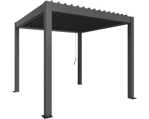 Pergola biohort 3x3 312 x 312 cm dunkelgrau-metallic