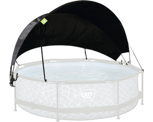 Store de piscine EXIT rond Ø 300 cm noir