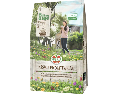 Kräuterduftwiese Sperli Blumenwiesensamen 0,25 kg Samenpackung Kräuterduftwiese von Sperli, geeignet für eine Fläche von 25 bis 30 Quadratmeter