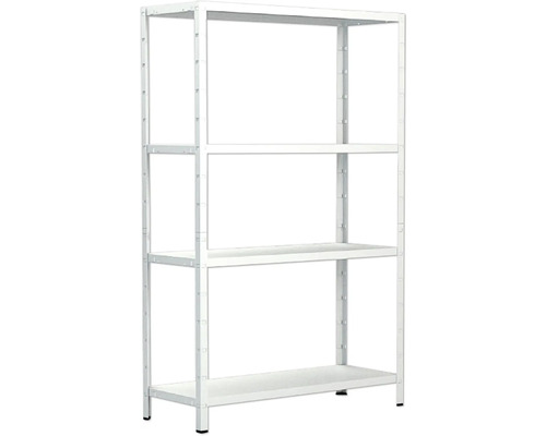 Metallregal mit vier Regalböden für Lager und Werkstatt