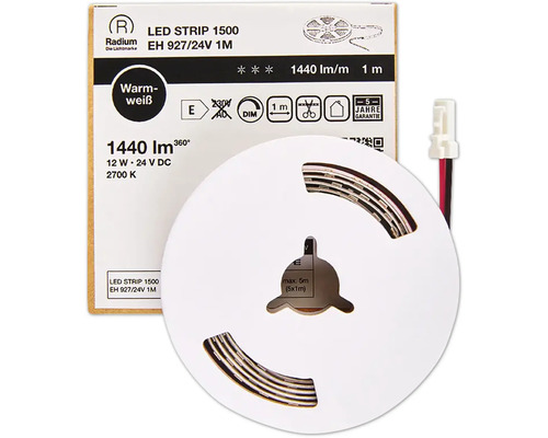 Radium LED Band 1500 EH 1668 lm 4000 K 1 m 940/24V Radium LED-Strip 1500 EH 927/24V 1M auf Rolle, warmweiss, 1440 Lumen pro Meter