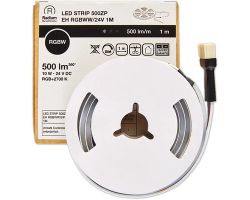 Radium LED Band 500ZP EH RGBWW 500 lm 3000 K 1 m 24V Radium Logo. LED-Streifen auf Rolle, 5 Jahre Garantie