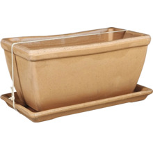 Blumenkasten Spang Antiqua Ton 32 x 16 x 15,5 cm rot HORNBACH