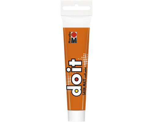 Peinture Marabu DO IT craft paint orange 36 ml Tube de peinture loisirs créatifs avec une finition satinée mate