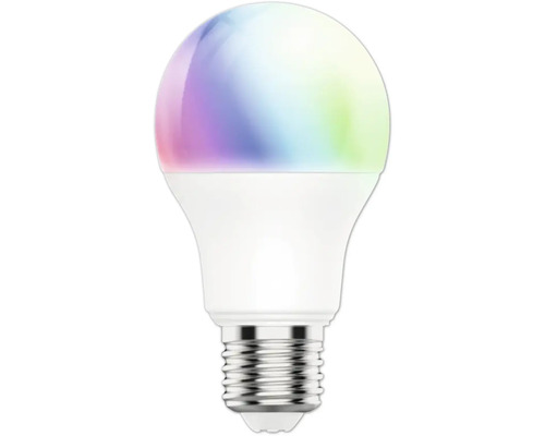 Ampoule LED FLAIR Viyu à intensité lumineuse variable A60 E27/8,5W(60W) 806 lm 1800-6500 K + changement de couleur RGBW - compatible avec SMART HOME by hornbach