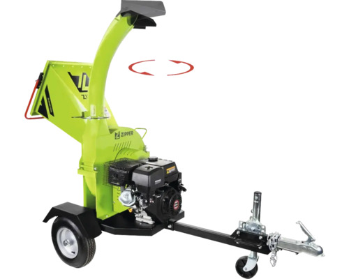 Broyeur de branches Zipper avec attelage de remorque