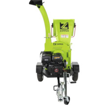 Broyeur de branches ZIPPER Industries avec châssis et attelage de remorque