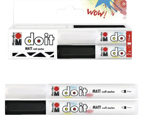 Marabu Do It Matt Bastelmarker Set, zwei Stück