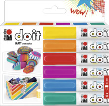 Marabu Do it Marker Set für Bastelarbeiten, sechs Stück