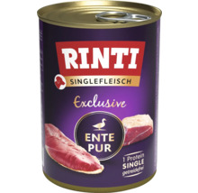 Rinti Singlefleisch Exclusive Aliment humide pour chien Canard Pur en conserve