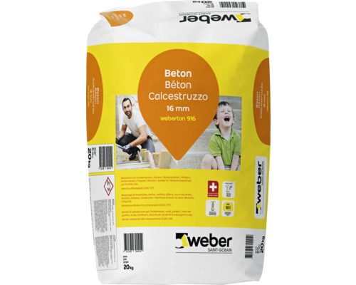 weber ton 916 béton 0-16 mm 20 kg