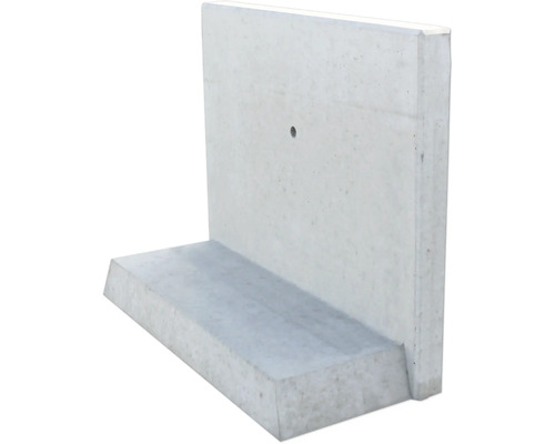 L-Stein Winkelstein Sichtbeton grau 100 x 5 x 80 cm Fusstiefe = 40 cm L-Stein Winkelstein Sichtbeton grau 100 x 5 x 80 cm Fusstiefe = 40 cm