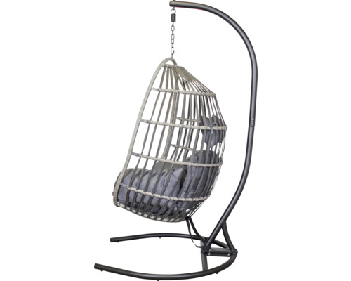 Fauteuil suspendu avec support et coussins