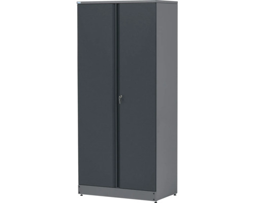 Küpper Armoire haute 910 x 2040 x 530 mm 1 porte double 5 niveaux de stockage anthracite