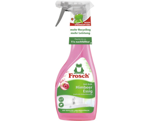 Vinaigre de framboise anticalcaire Frosch vaporisateur 0,5 l