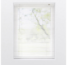 Store vénitien en alu SOLUNA DIM-OUT blanc 120x130 cm, avec 20% de lamelles supplémentaires pour un meilleur obscurcissement