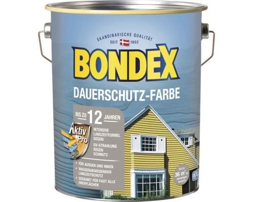 Peinture de protection du bois BONDEX extérieur/intérieur blanc 4 l Peinture de protection du bois BONDEX extérieur/intérieur blanc 4 l