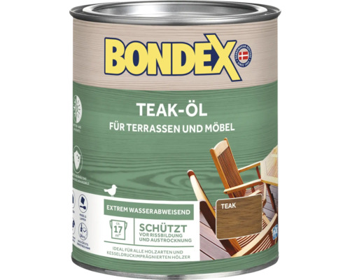 Huile de teck Bondex pour terrasses et meubles