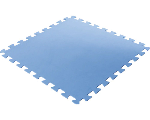 Tapis de protection de sol pour fond de piscine, 51 cm Tapis puzzle en mousse bleue