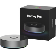 Homey Pro Smart Home Hub avec emballage du produit