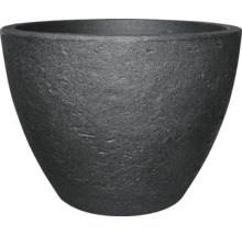 Pot de fleurs noir pour le jardin
