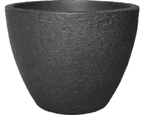 Pot de fleurs Geli Stone plastique Ø 50 H 38 cm anthracite