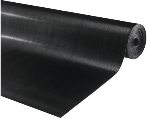 Rouleau de tapis en caoutchouc avec surface rainurée