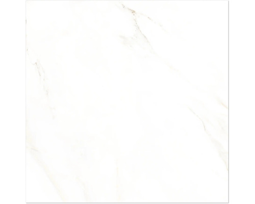 Carrelage de sol blanc aspect marbre