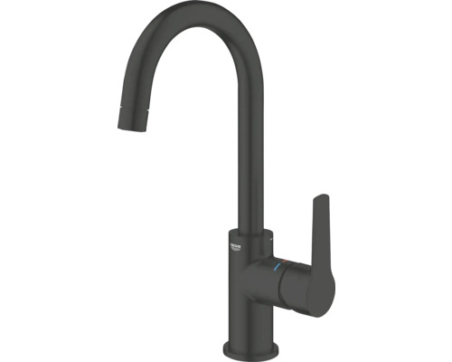 Mitigeur de lavabo Grohe Quickfix Start noir mat 242032432