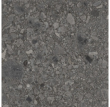 Dalle de terrasse en grès cérame fin Pebbles Dark Grey 60x60x2 cm