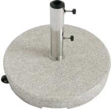 Support de parasol en granit avec roulettes