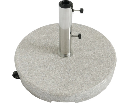 Support de parasol en granit avec roulettes