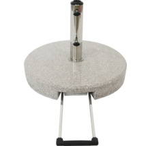 Support de parasol en granit avec roulettes et poignée