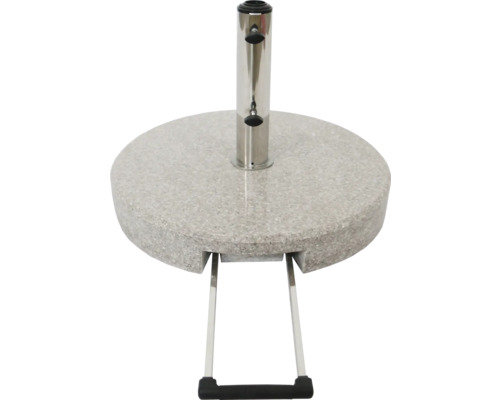 Support de parasol en granit avec roulettes et poignée