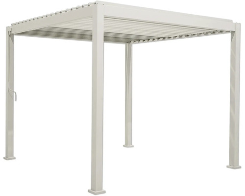 Pergola autoportante en aluminium avec toit à lamelles