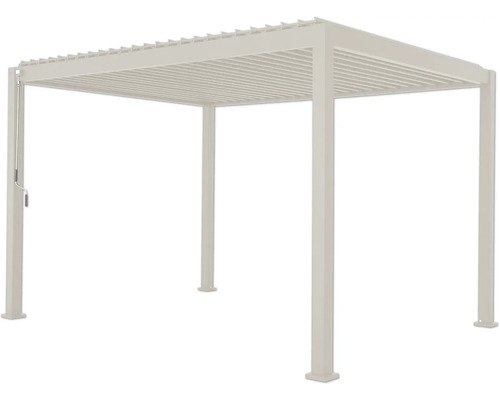 Pergola autoportante avec toit à lames