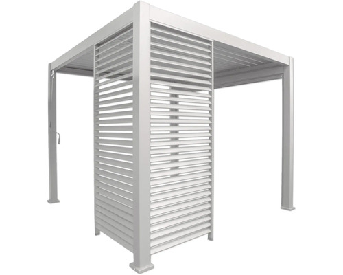 Pergola de terrasse autoportante avec des lamelles