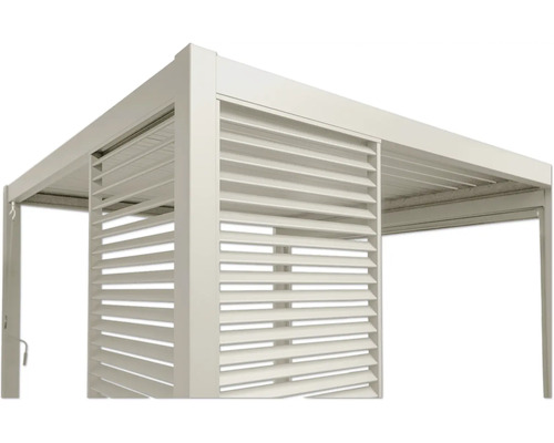 Vue détaillée d''une pergola à lamelles moderne