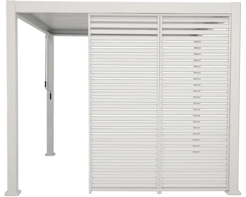 Pergola avec paroi à lamelles pour le jardin