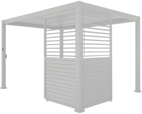 Pergola avec paroi à lamelles