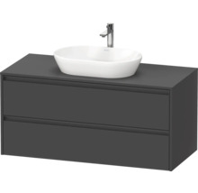 Waschtischunterschrank mit Aufsatzwaschbecken und Armatur