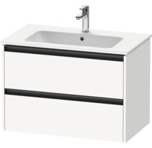 Waschtischunterschrank mit zwei Schubladen und Aufsatzwaschbecken