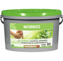 Pot de peinture murale blanc naturel de 5 litres de Hornbach