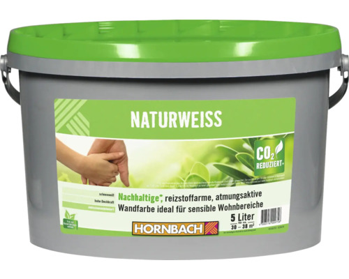 Pot de peinture murale blanc naturel de 5 litres de Hornbach